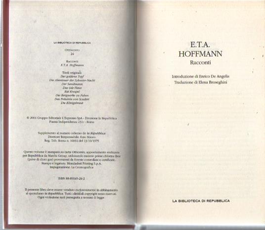 Racconti - copertina