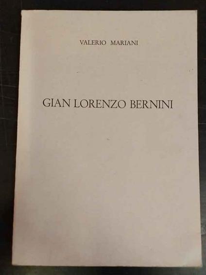 Gian Lorenzo Bernini - Valerio Mariani - copertina
