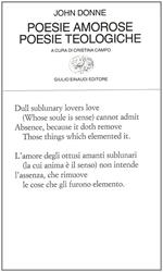 Poesie amorose. Poesie teologiche. Testo originale a fronte