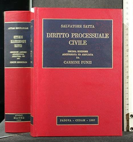 Diritto processuale civile - Salvatore Satta - copertina