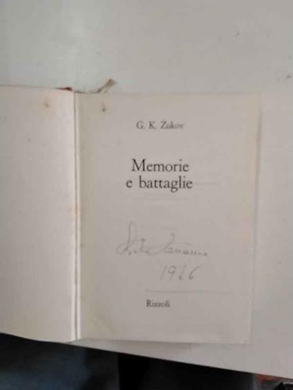 Memorie e battaglie - copertina