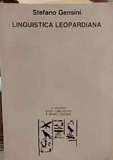 Linguistica leopardiana - Stefano Gensini - copertina