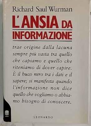 L' ansia da informazione - copertina