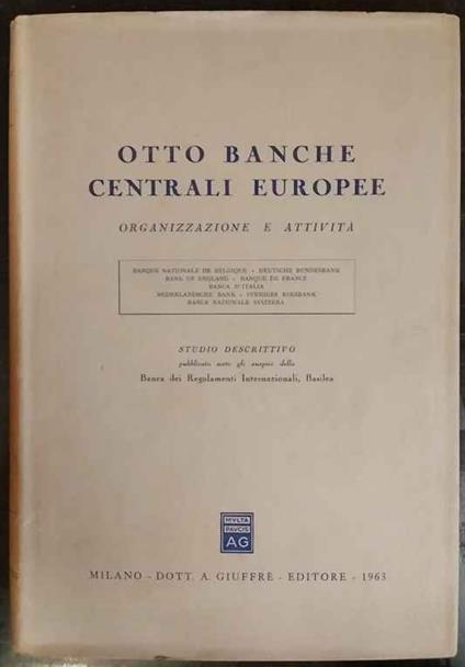 Otto banche centrali europee - copertina