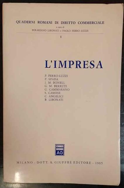L' impresa - copertina