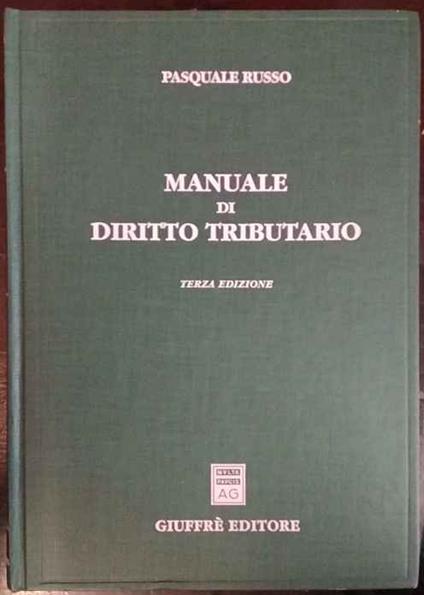 Manuale di diritto tributario - Pasquale Russo - copertina