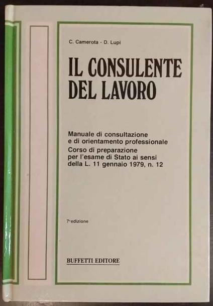 Il consulente del lavoro - copertina