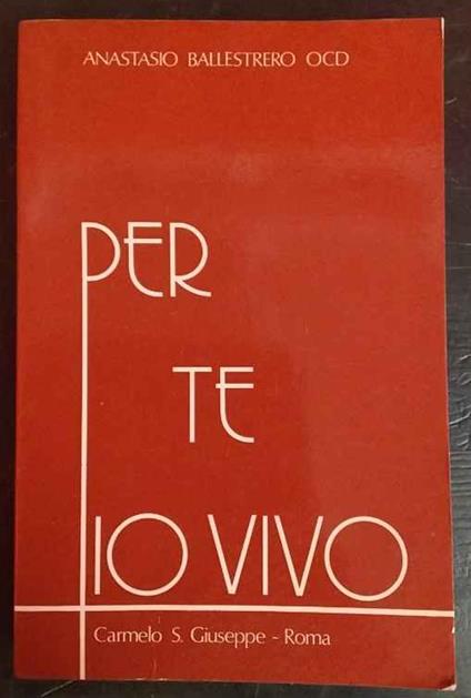 Per te io vivo - copertina