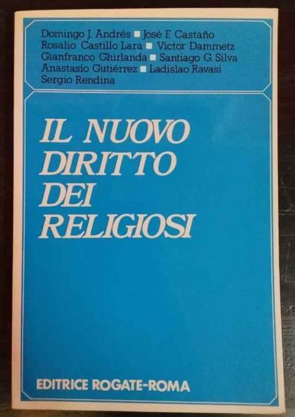 Il nuovo diritto dei religiosi - copertina