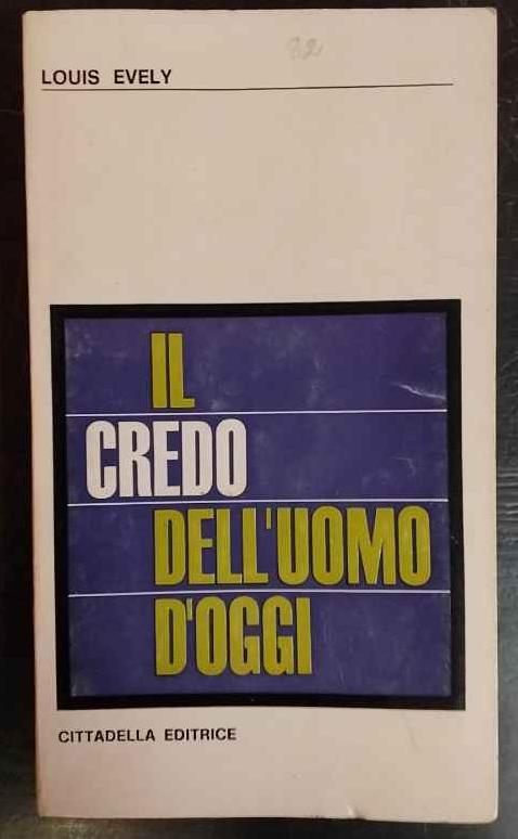 Il credo dell'uomo d'oggi - copertina