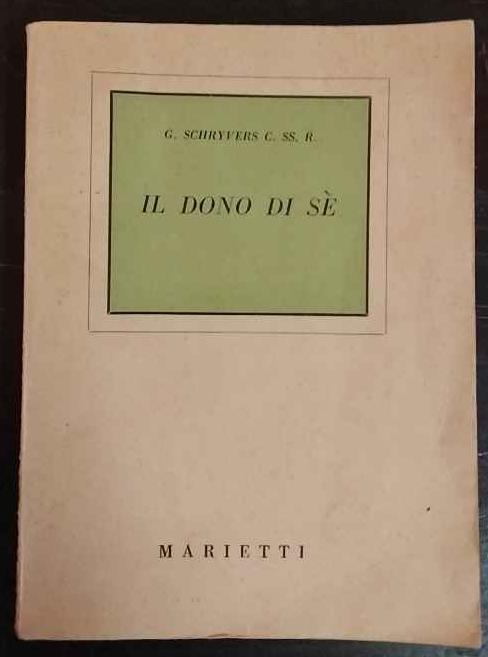 Il dono di sè - copertina