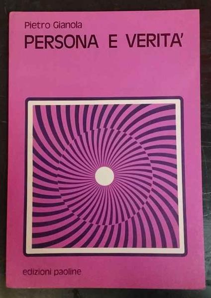 Persona e verità - copertina