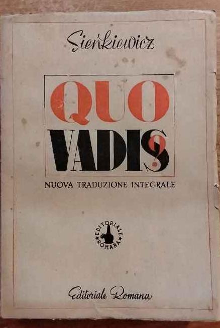 Quo vadis? - Henryk Sienkiewicz - copertina