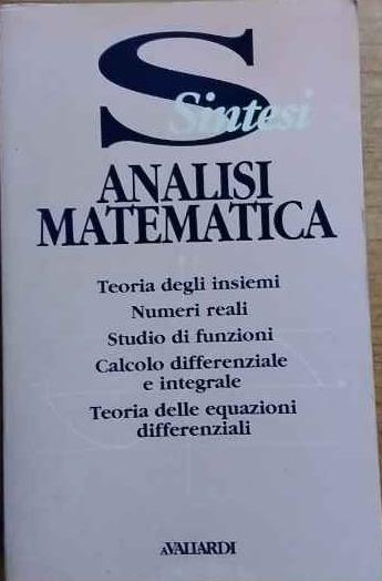 Analisi matematica - copertina