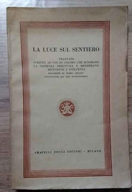 La luce sul sentiero - copertina