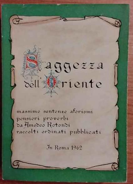 Saggezza dell'Oriente - copertina