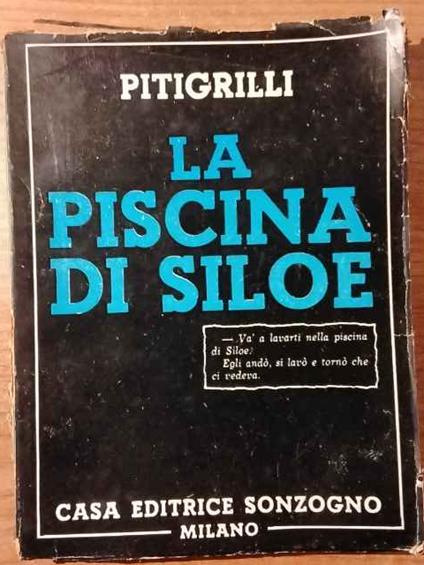 La piscina di Siloe - Pitigrilli - copertina