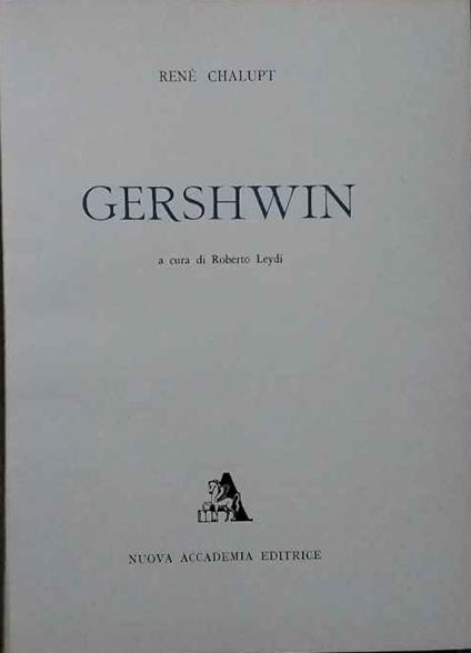 Gershwin - René Chalupt - copertina