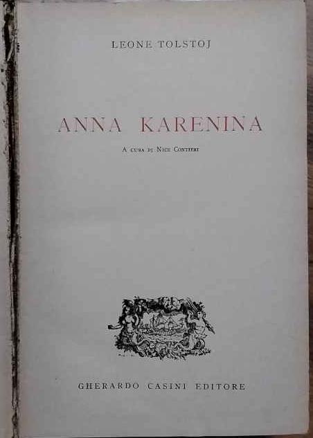 Anna Karenina - Lev Tolstoj - copertina