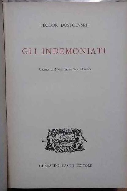 Gli indemoniati - copertina