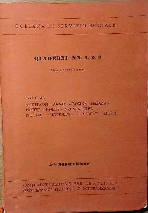 Quaderni nn. 1,2,3 - copertina