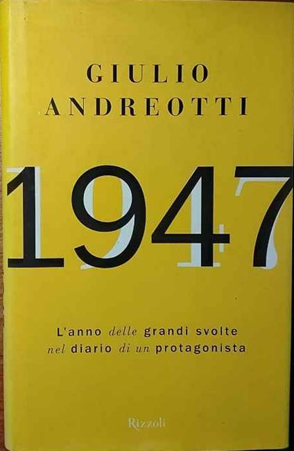 1947 - Giulio Andreotti - copertina