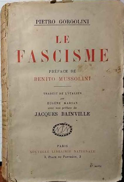 Le fascisme - Pietro Gorgolini - copertina