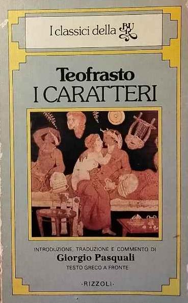 I caratteri - Teofrasto - copertina
