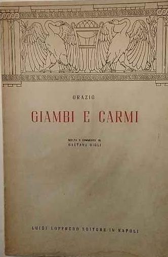 Giambi e carmi - copertina