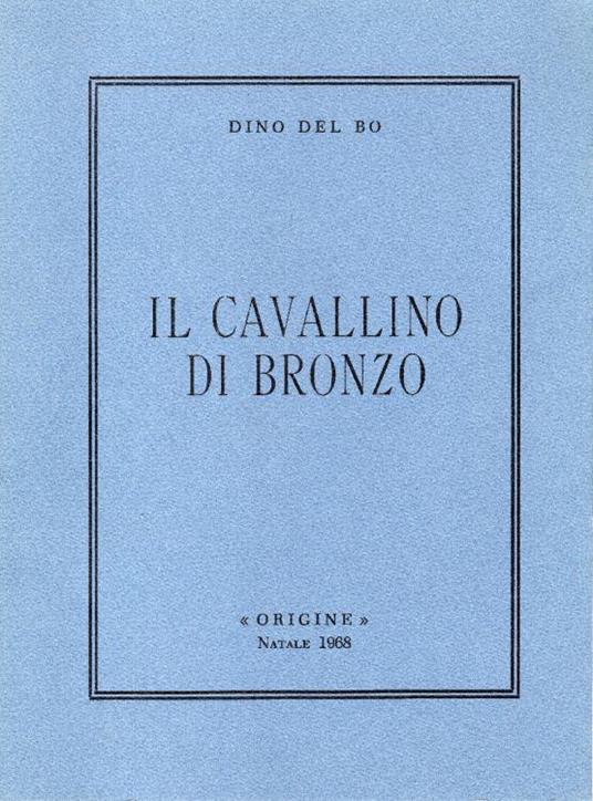 Il cavallino di bronzo - Dino Del Bo - copertina