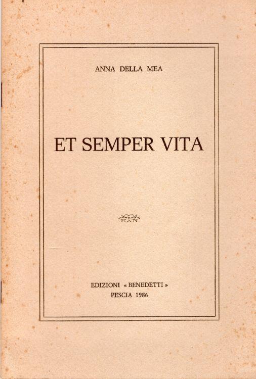 Et semper vita - copertina