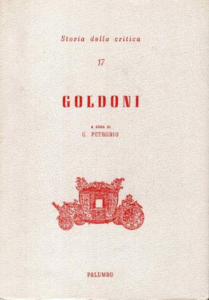 Goldoni - Giuseppe Petronio - copertina