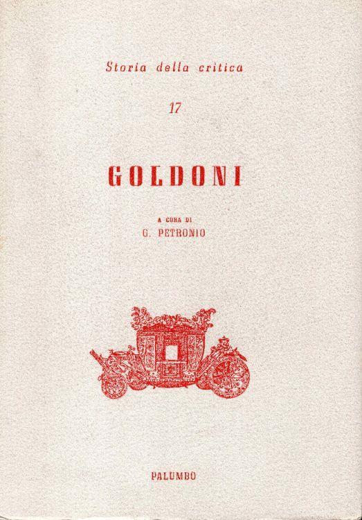 Goldoni - Giuseppe Petronio - copertina