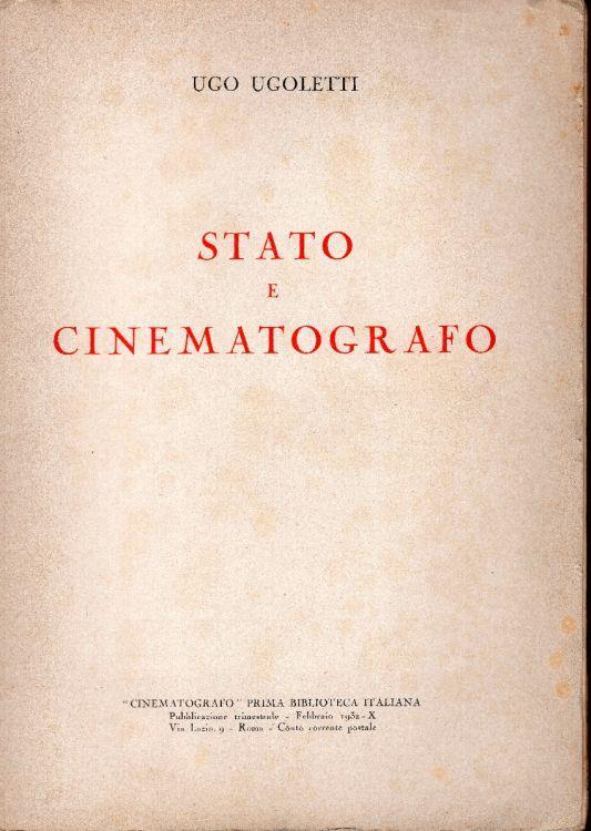 Stato e cinematografo - copertina