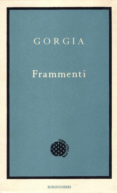 Frammenti - Gorgia - copertina