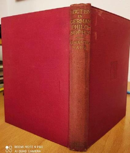 Egotism in German Philosophy - George Santayana - copertina