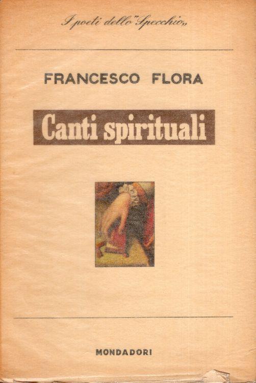 Canti spirituali - Francesco Flora - copertina
