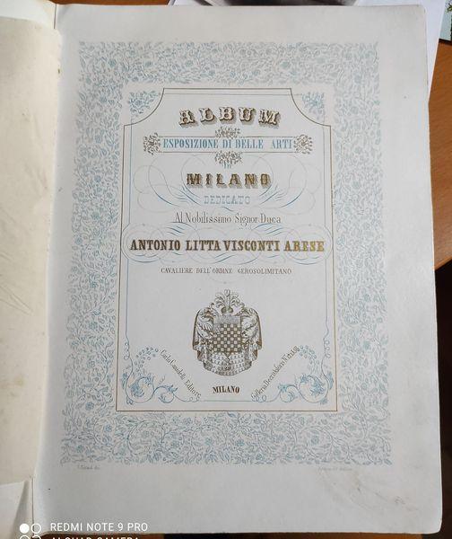 Album Esposizione di Belle Arti in Milano (anno VI). Dedicato al Nobilissimo Signor Duca Antonio Litta Visconti Arese Cavaliere dell' Ordine Gerosolimitano - 3