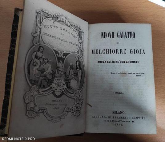 Nuovo galateo, insieme a Le mie prigioni e i doveri degli uomini, Torino, Tip. Oratorio San Franc. Di Sales, 1868 - Melchiorre Gioia - 2