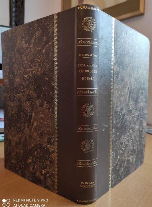 Descrizione del nuovo ripartimento de' rioni di Roma fatto per ordine di n.s. Papa Benedetto XIV. con la notizia di quanto in essi si contiene - Berardino Di Bernardino - copertina