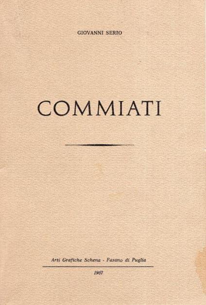 Commiati - copertina