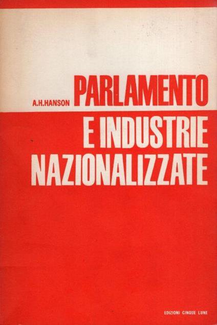 Parlamento e industrie nazionalizzate - copertina