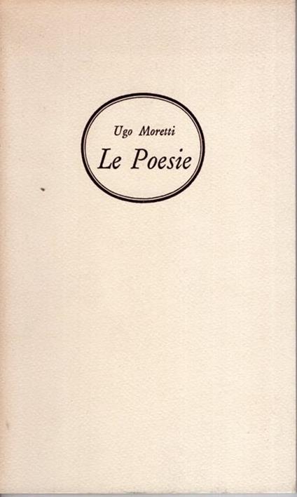 Le Poesie - Ugo Moretti - copertina
