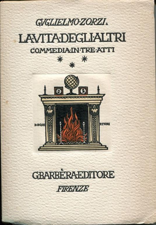 La vita degli altri, commedia in tre atti - Guglielmo Izzi - copertina