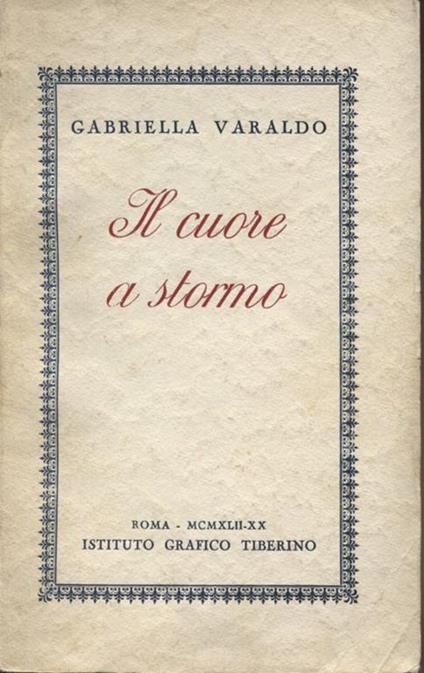 Il cuore a stormo - Gabriella Varallo - copertina