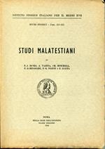 Studi malatestiani. Istituto storico italiano per il Medio Evo, fascicolo 110/111