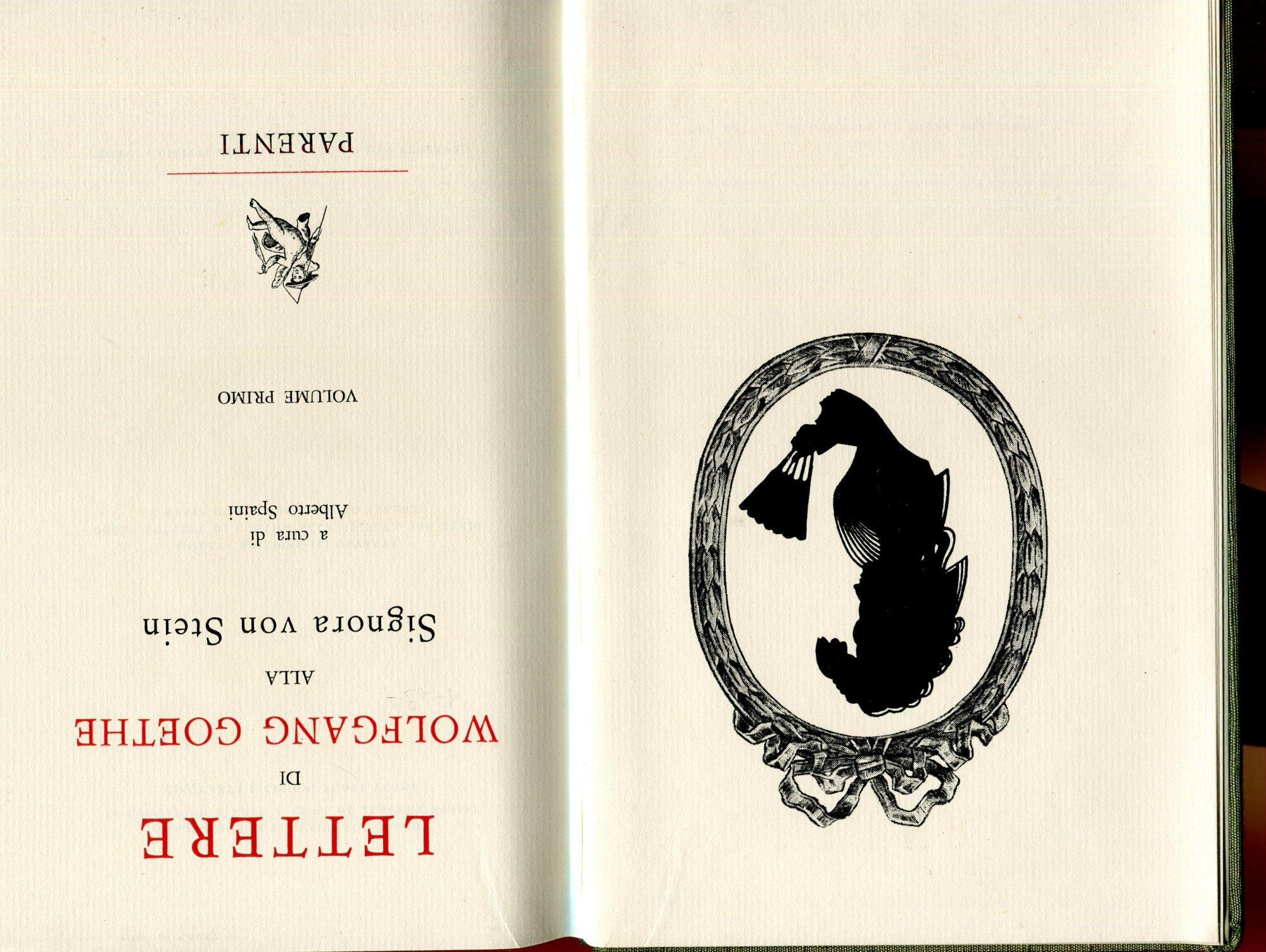 Lettere di Wolfgang Goethe alla signora von Stein