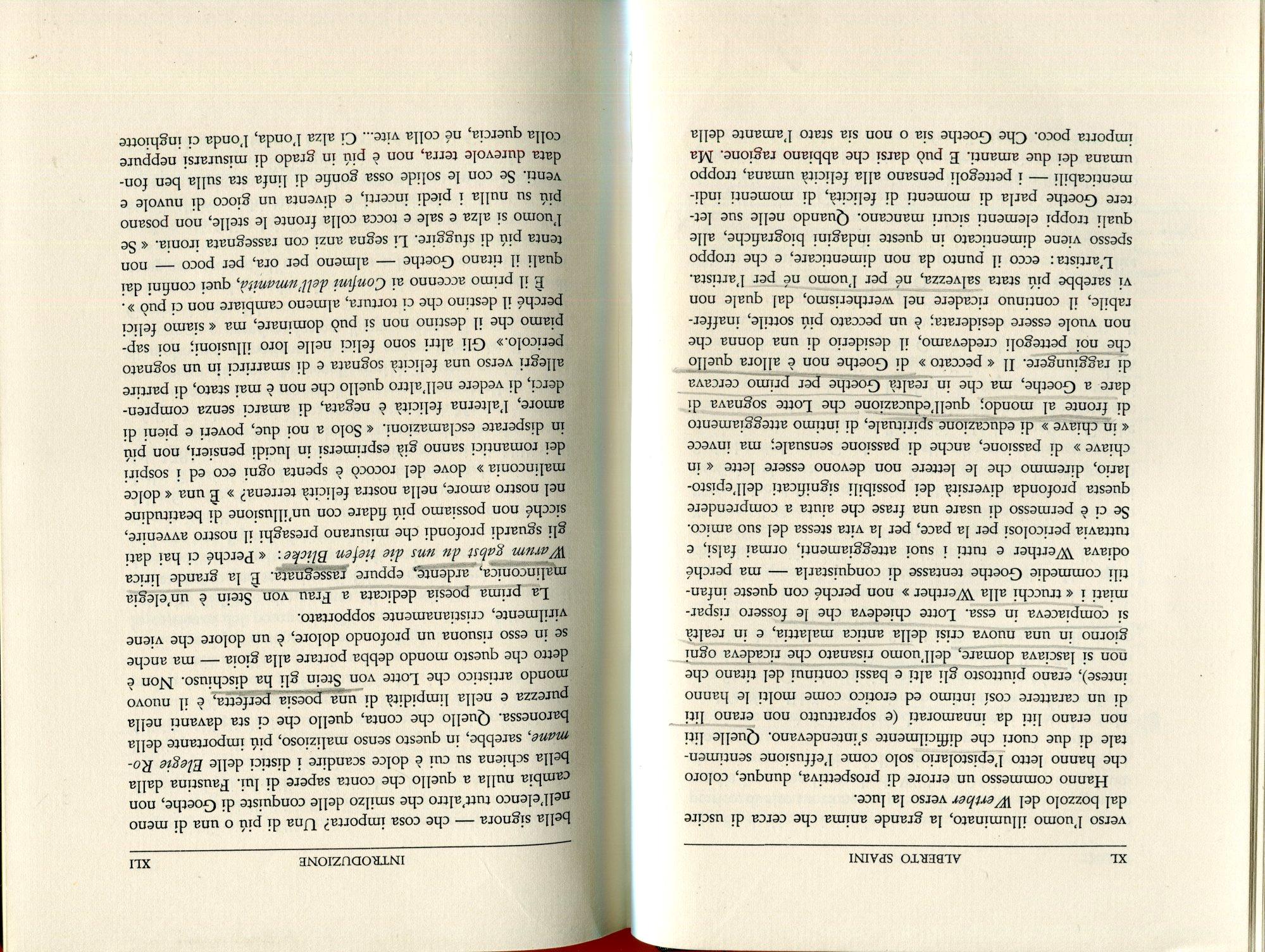 Lettere di Wolfgang Goethe alla signora von Stein