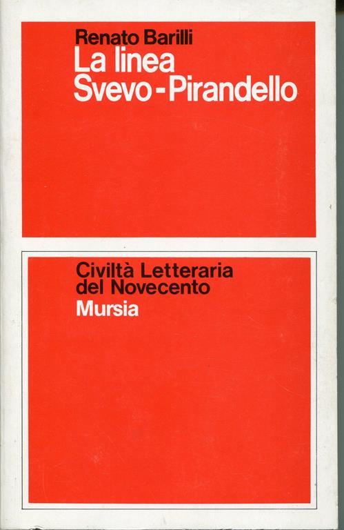 La linea Svevo-Pirandello - Renato Barilli - copertina