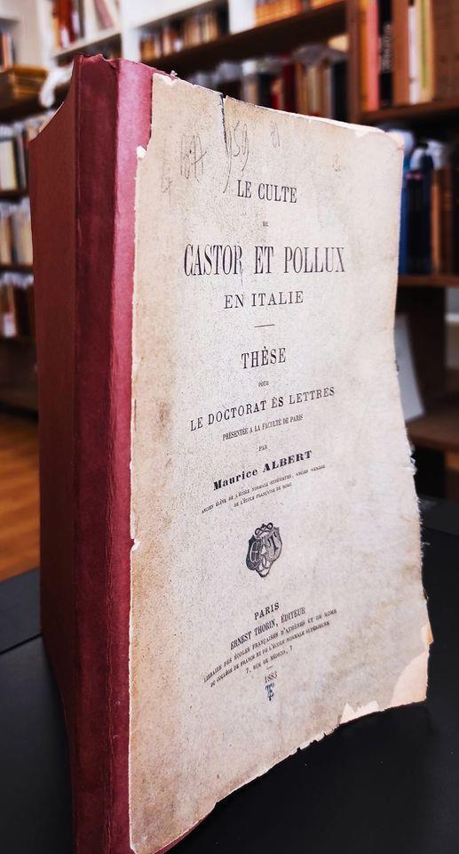 Le culte de Castor et Pollux en Italie - copertina